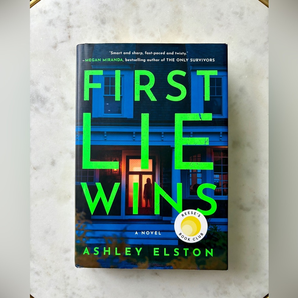 First Lie Wins by Ashley Elston Reese’s Book Club Thriller Paperback Book